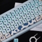 Cow 104+37 MOA Profile Keycap Set Cherry MX PBT Dye-subbed for Mechanical Gaming Keyboard